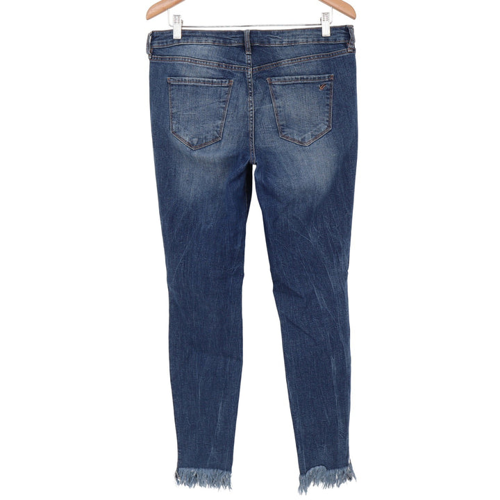William Rast Jeans Junior 30 Skinny Blue Frayed Fringe Hem Distressed Excellent