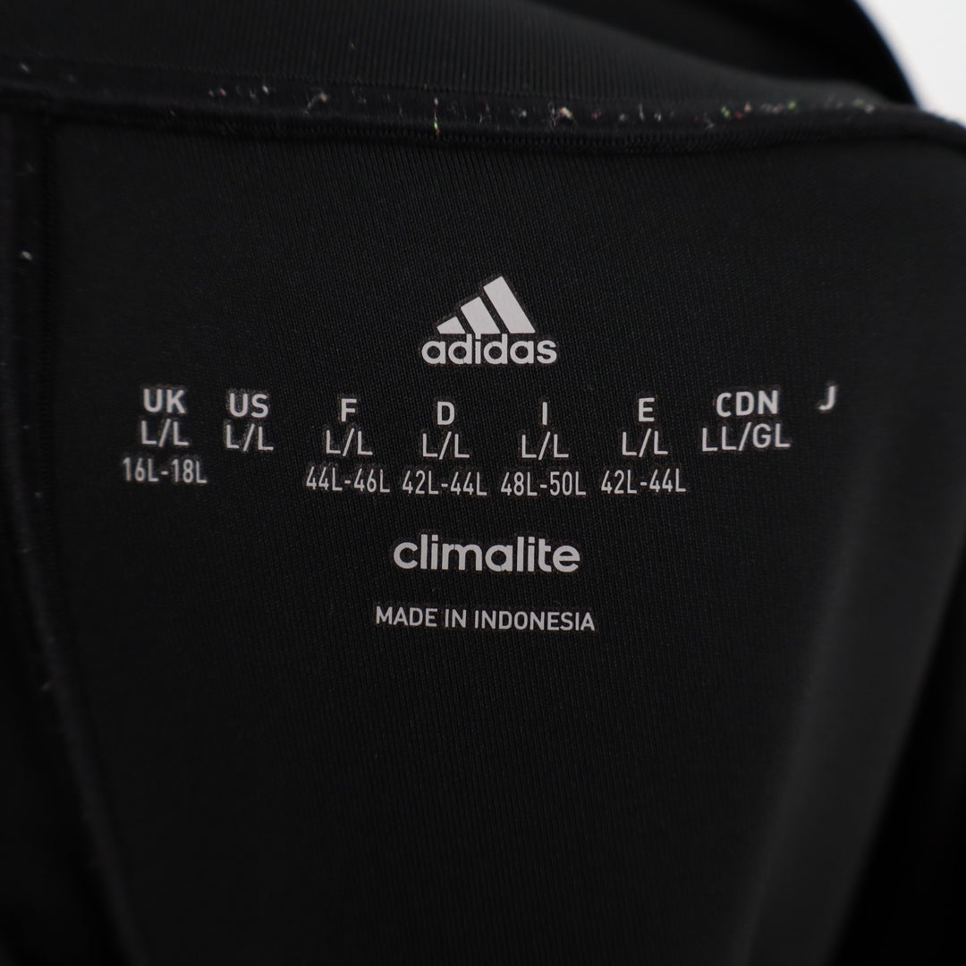 Adidas Climalite Pants Womens Large Black Stretch High Waistband Straight Leg