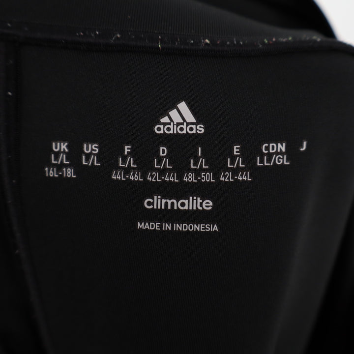 Adidas Climalite Pants Womens Large Black Stretch High Waistband Straight Leg
