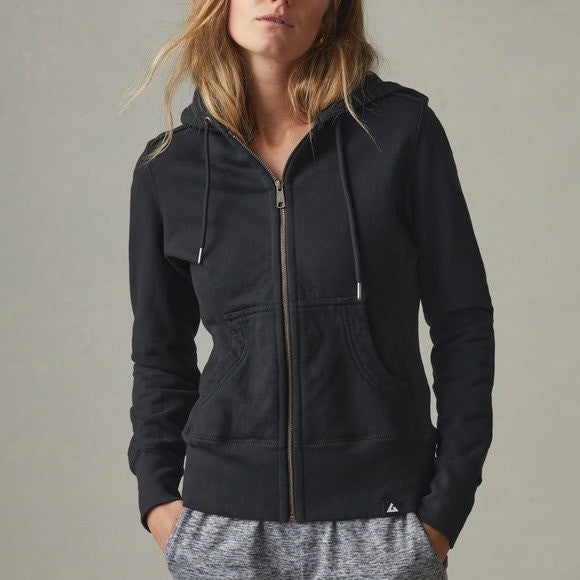 American Giant Classic Full Zip Hoodie Black 100% Cotton Made in USA W1-1A-1R L