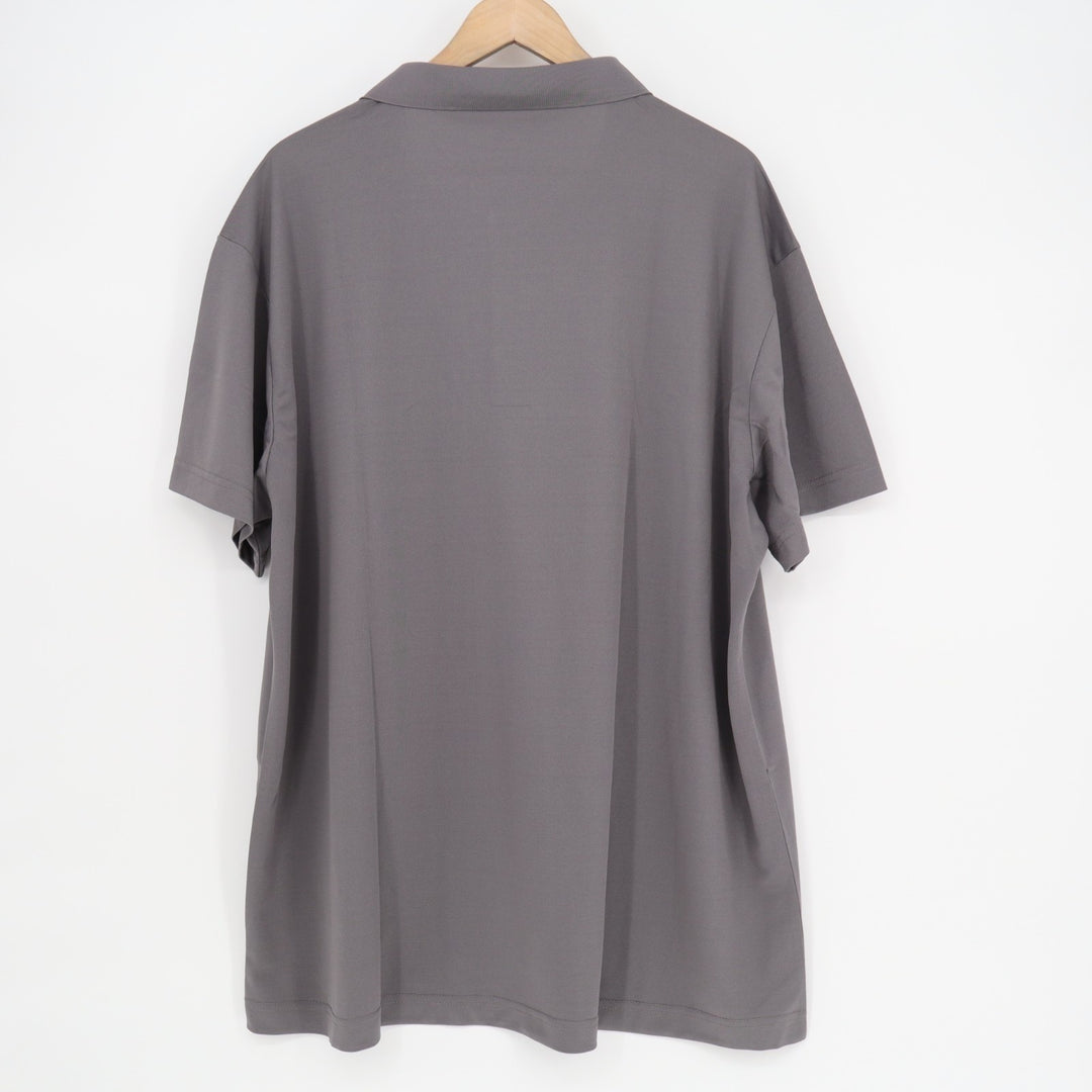 Polo Shirt Mens 3XL Faded Black Short Sleeve Collared Golf Tennis Performance