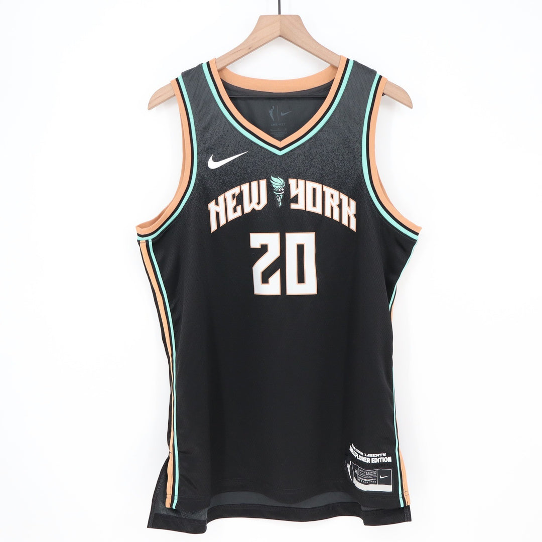 Nike New York Liberty Sabrina Ionescu 20 Explorer Edition Jersey Black Mens L