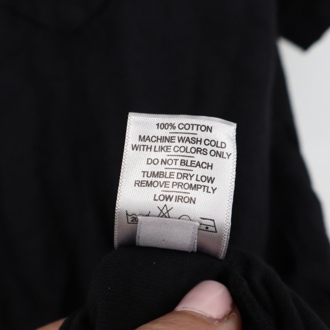 American Giant Mens Black Crew Neck Pocket T Shirt Size L Made in USA