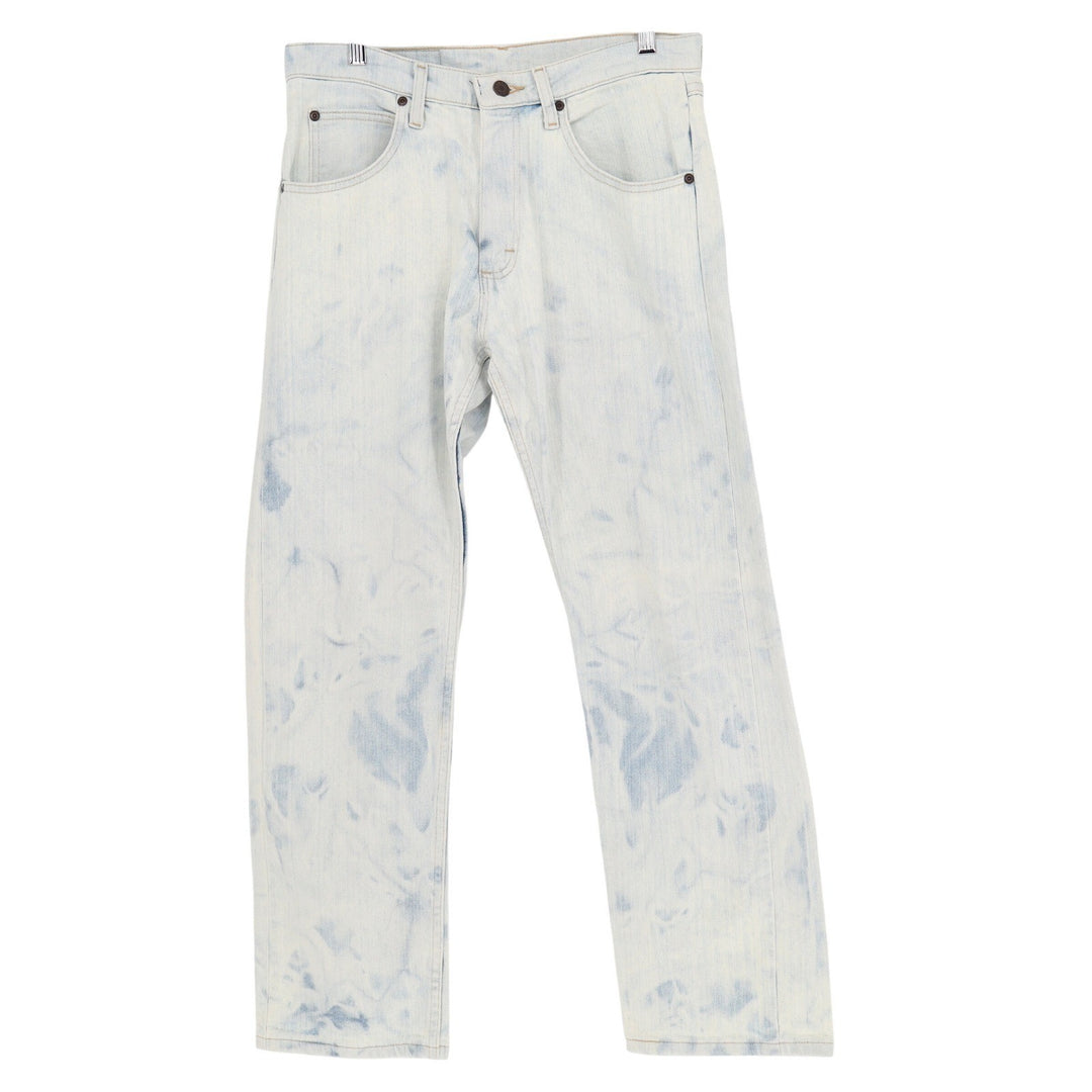 Wrangler Premium Quality Acid Wash Straight Leg Jeans Light Blue 30x30
