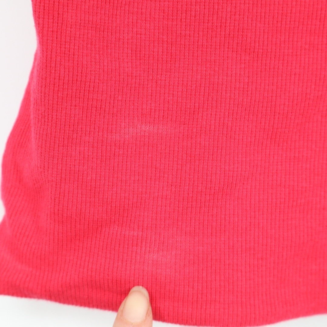 Madewell Squareneck Tank Top Women XS Red Cotton Stretch Spaghetti Strap Ribbed