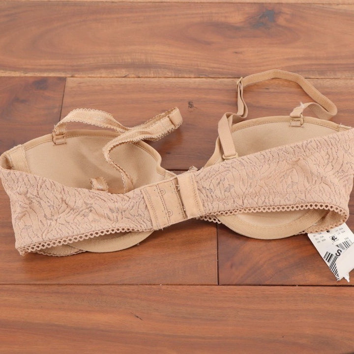 B.tempt'd Modern Method Strapless Bra Womens 32A Nude Stretch Underwire Padded