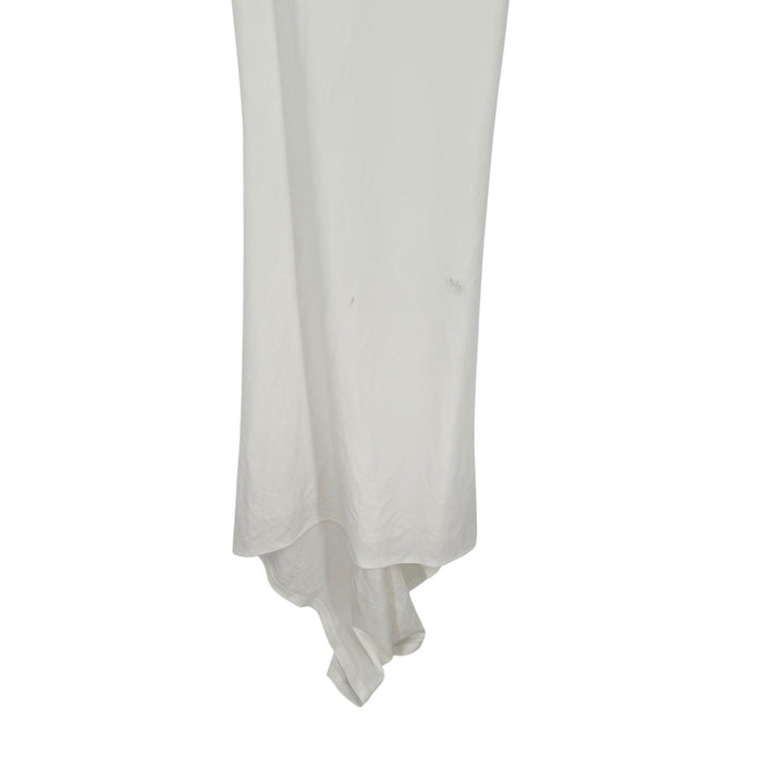 Lulus Beautifully Beloved White Mesh Off-The-Shoulder Maxi Dress Size XXS