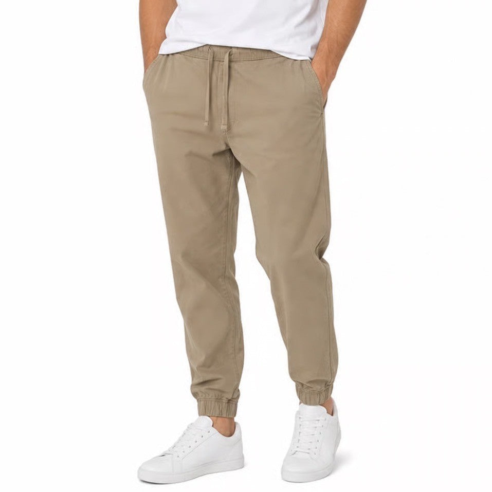 Sonoma Goods For Life Mens Tan Khaki Stretch Twill Jogger Pants Size M