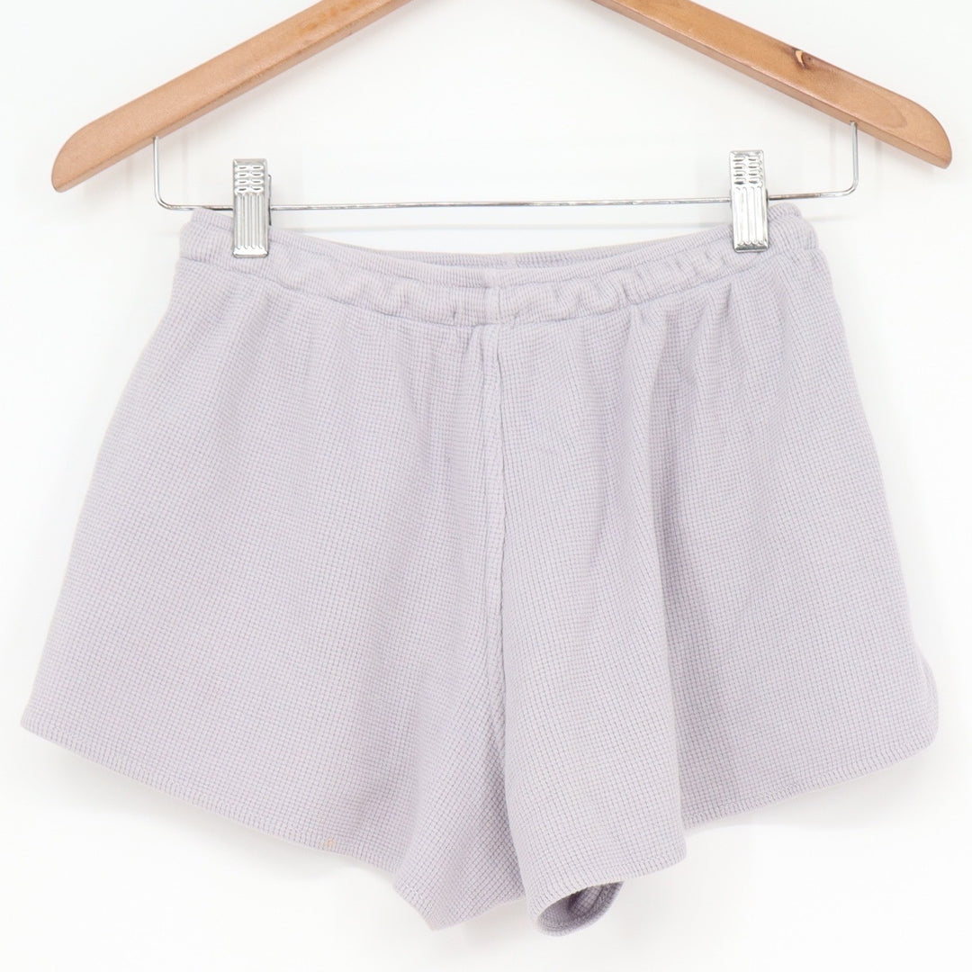 John Galt Brandy Melville Purple Waffle Knit Thermal Lounge Shorts