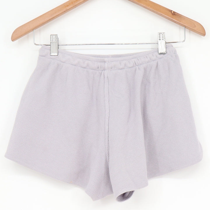 John Galt Brandy Melville Purple Waffle Knit Thermal Lounge Shorts