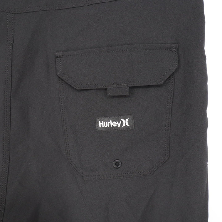 Hurley Mens One and Only Solid 20" Board Shorts Black Size 30