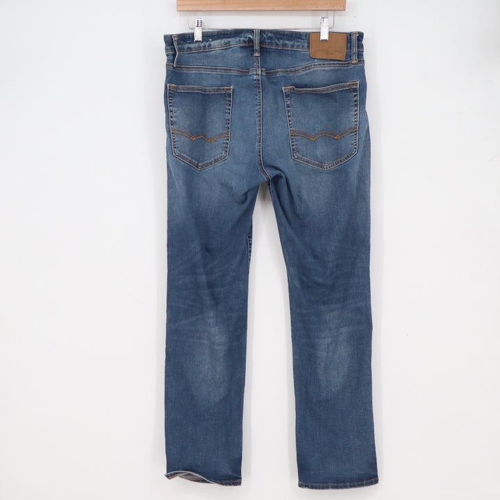 American Eagle Extreme Flex Mens 34x30 Medium Wash Blue Slim Straight Jeans