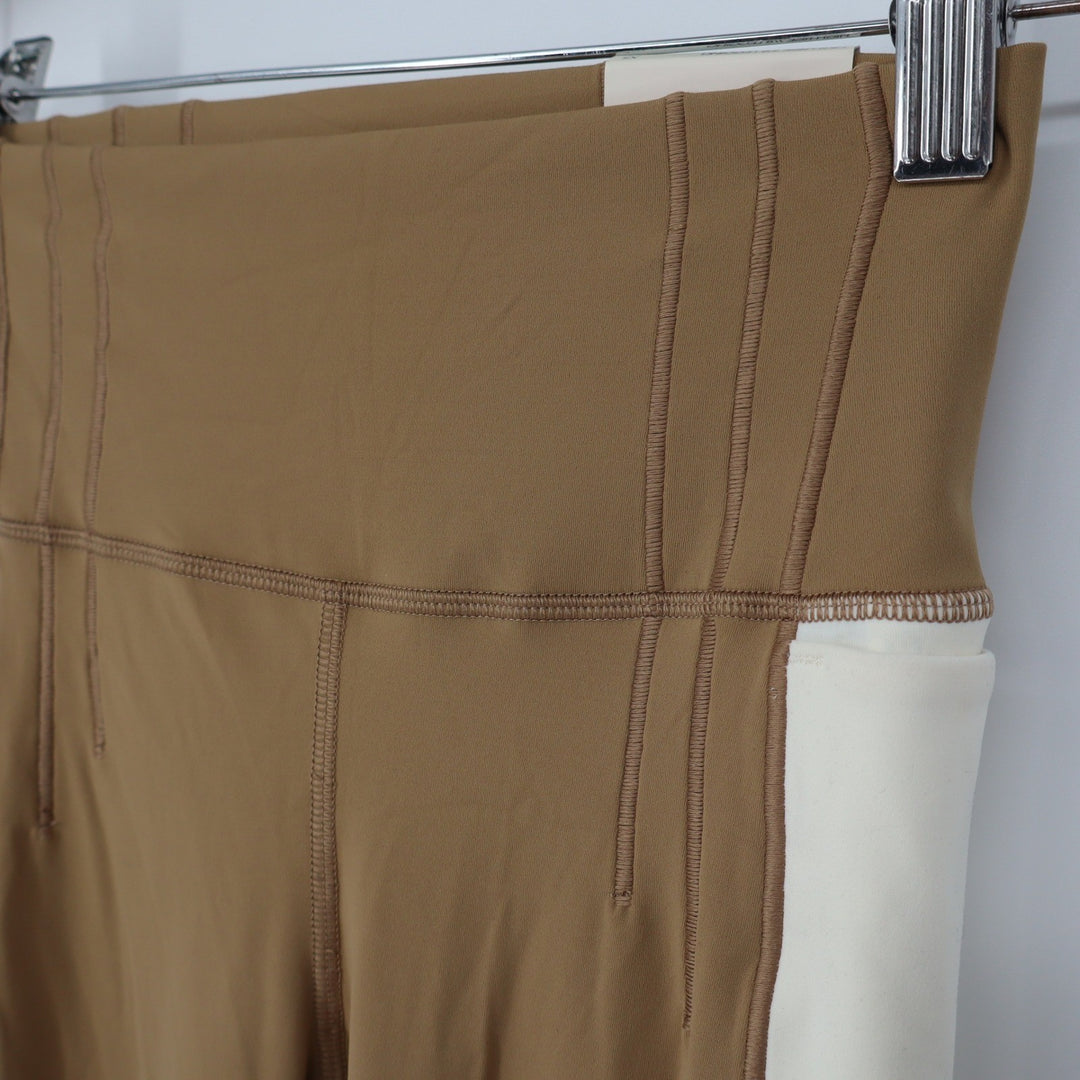 Calia Inspire Corseted 7/8 Leggings Tan Brown XS High Rise Pocket Legging