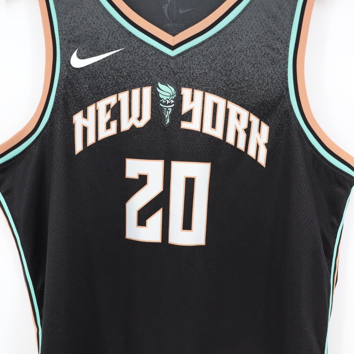 Nike New York Liberty Sabrina Ionescu 20 Explorer Edition Jersey Womens L Black