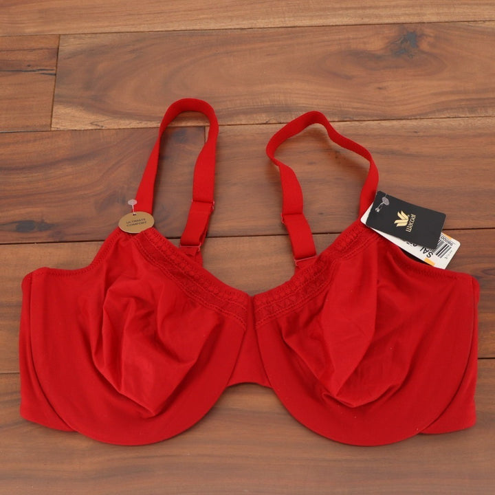 Wacoal Perfect Primer Bra Womens 40DD Red Full Figure Adjustable Strap Underwire