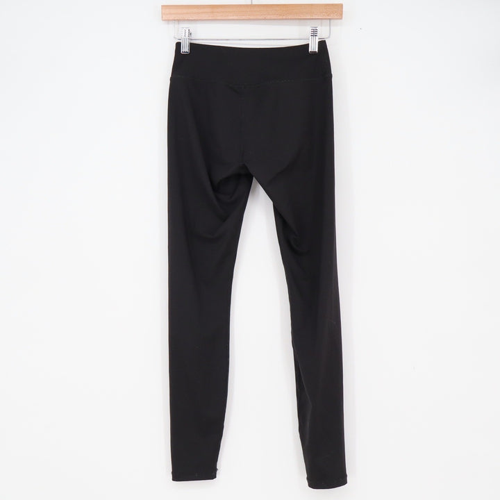 Champion Leggings Womens S Activewear Black Embroidered Logo Excellent