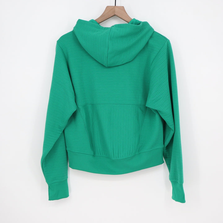DSG Womens So Soft Ottoman Hoodie Melted Emerald Green Ribbed XS