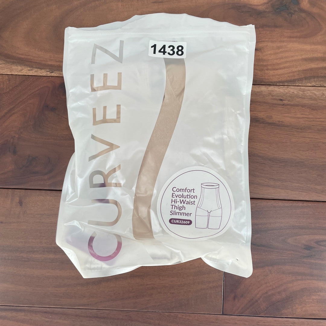 CURVEEZ Comfort Evolution Hi Waist Thigh Slimmer Gloss Nude Size L