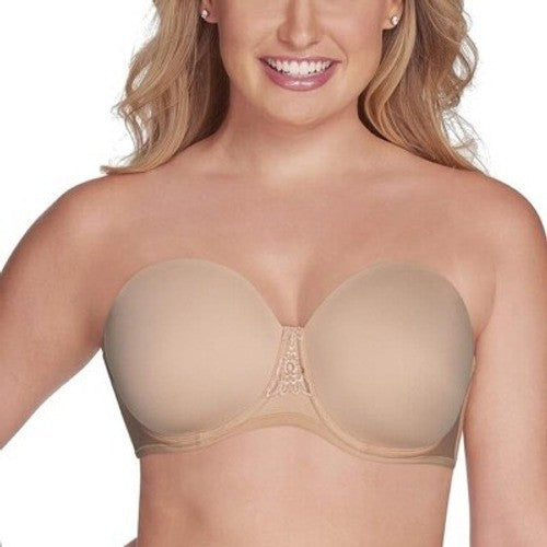 Vanity Fair Beauty Back Full Figure Strapless Underwire Bra Women 40C Rose Beige