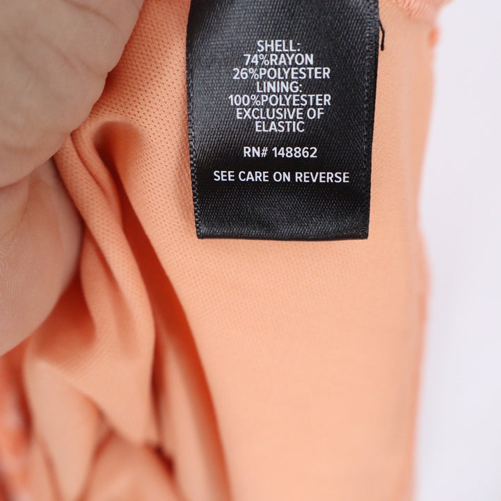 Torrid Peach Floral Smocked Tie Front Maxi Dress Pockets Size 1 Plus Size 1X