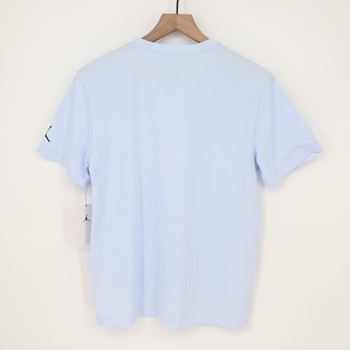 Jordan Boys Hydrogen Blue AJ1 Sneaker Graphic T-Shirt L 12-13
