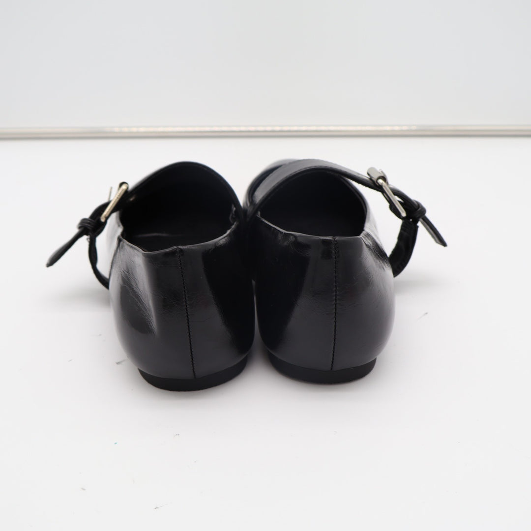 Dolce Vita Marcello Ballet Flat Womens US 8.5 Black Leather Buckle Strap Shoes