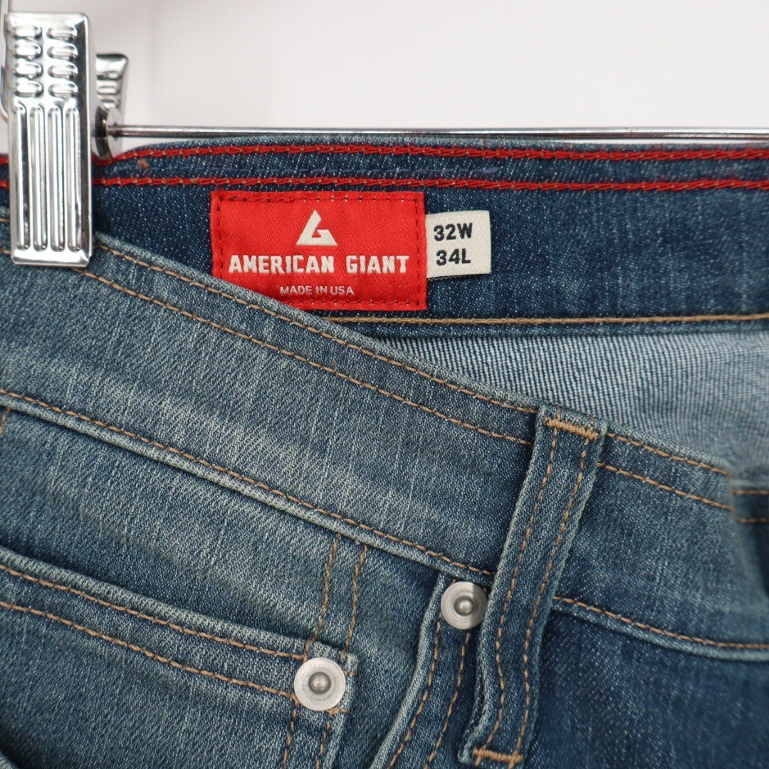 America Giant Men's Dakota Straight Pant Size 32X34 Made In USA