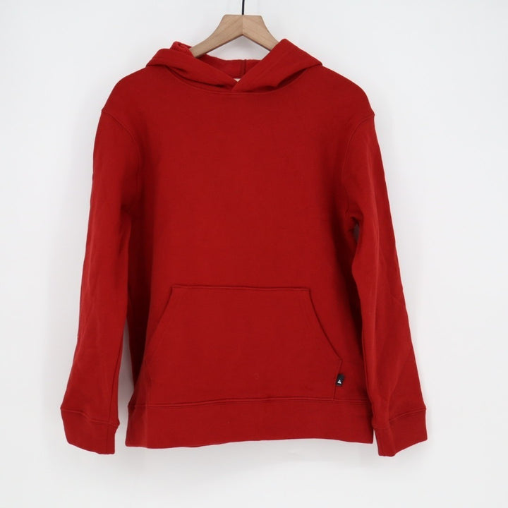 American Giant Midweight Hoodie Womens Medium Red Cotton Fleece Kangaroo Pocket