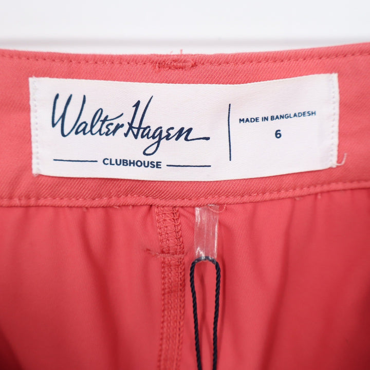 Walter Hagen Clubhouse 16" Skort Pink Rouge Womens 6 Golf Skirt