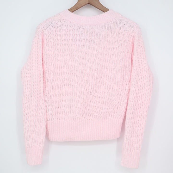State of Day Intimates Pink Chenille Knit 2PC Lounge Set XS