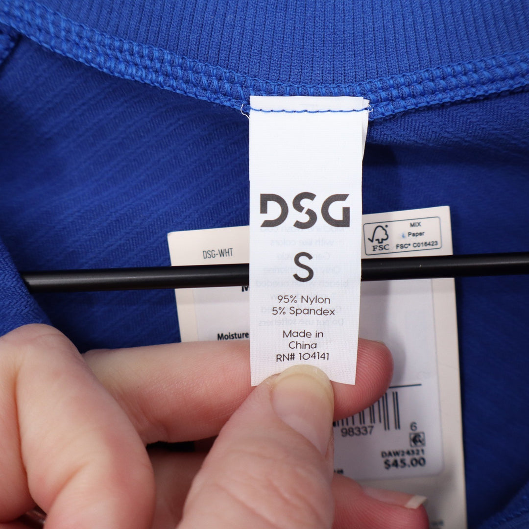 DSG Womens Momentum Seamless 1/4 Zip Pullover Team Royal Blue Size S