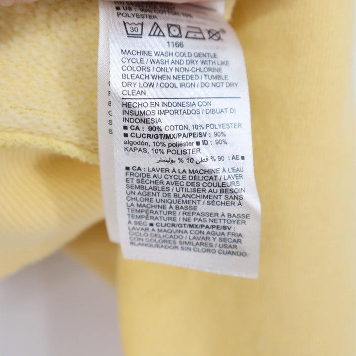 Old Navy Womens Yellow Relaxed Cropped Crewneck Sweatshirt Medium