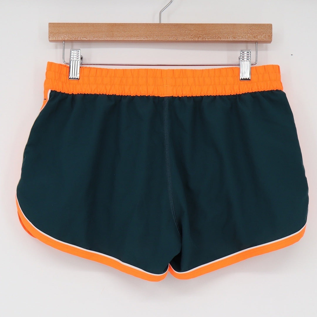 Under Armour Shorts Womens Small HeatGear Semi-Fitted Teal Orange Athletic