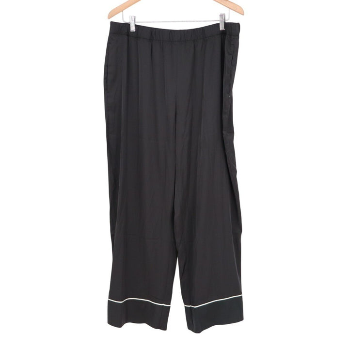 I.N.C International Concepts 2-PC Pajamas Set Womens 1X Black Stretch Sleepwear