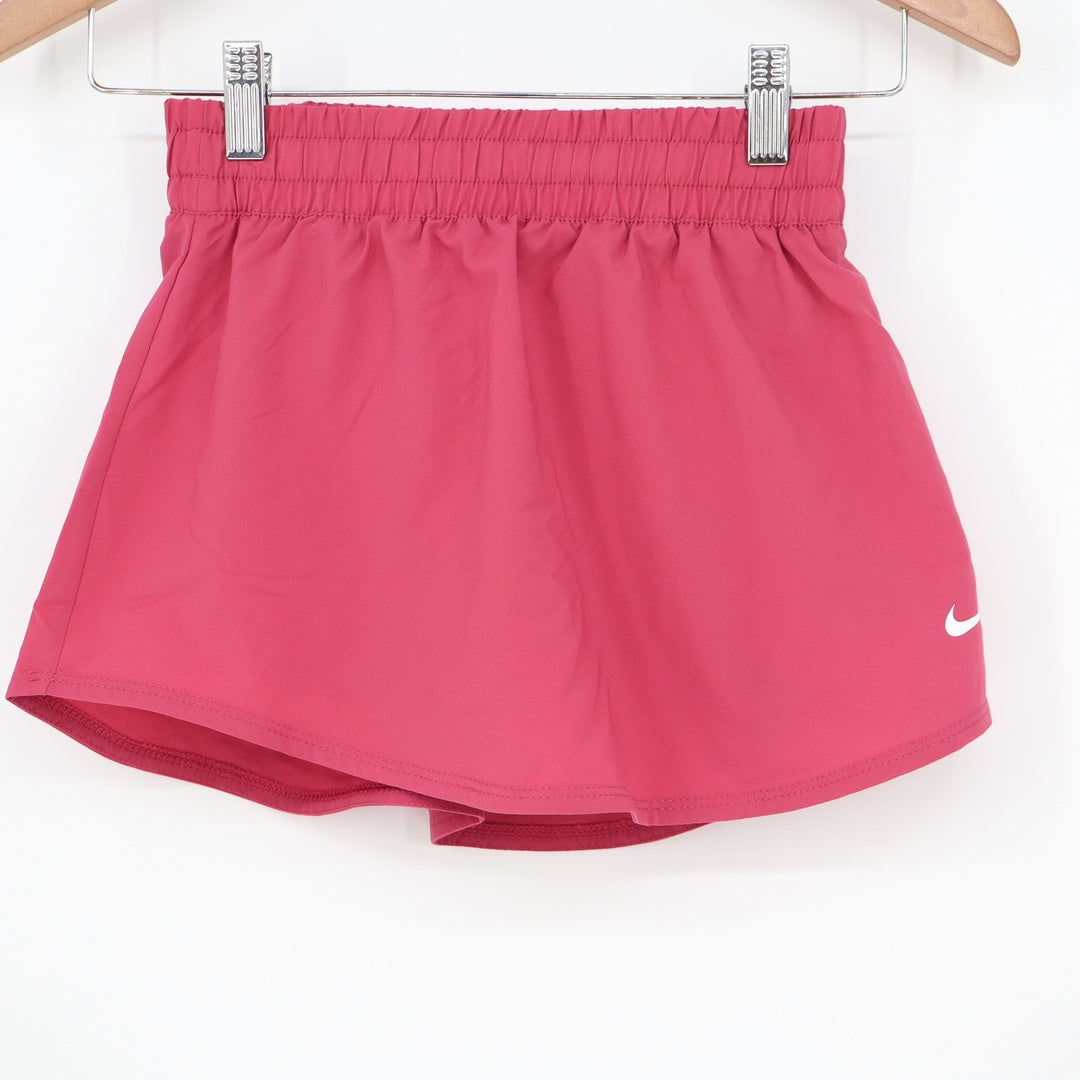 Nike One Dri-FIT Womens Small Dark Pink Loose Fit Running Athletic Shorts