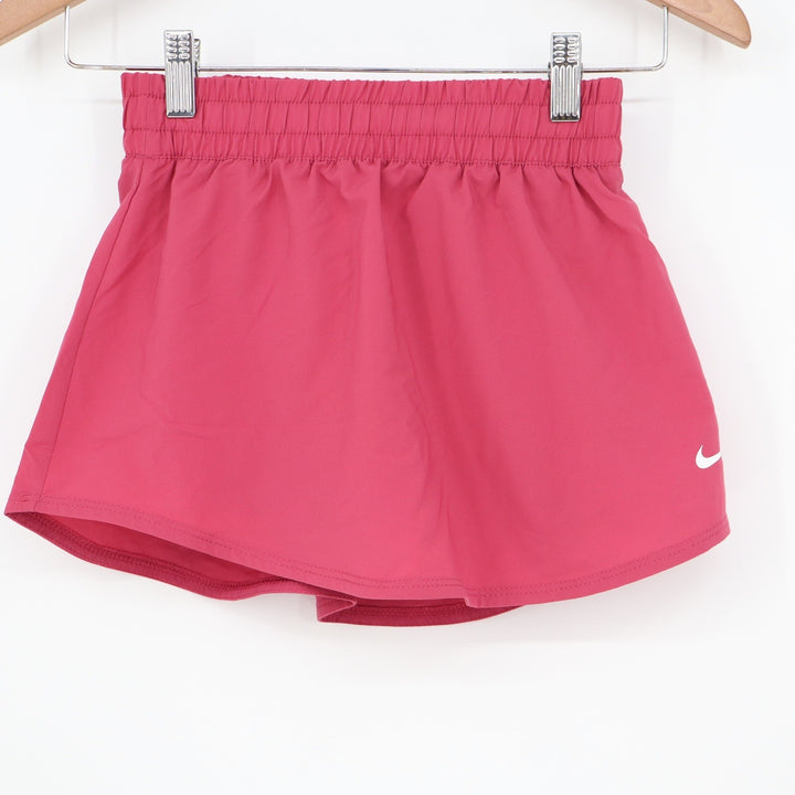 Nike One Dri-FIT Womens Small Dark Pink Loose Fit Running Athletic Shorts
