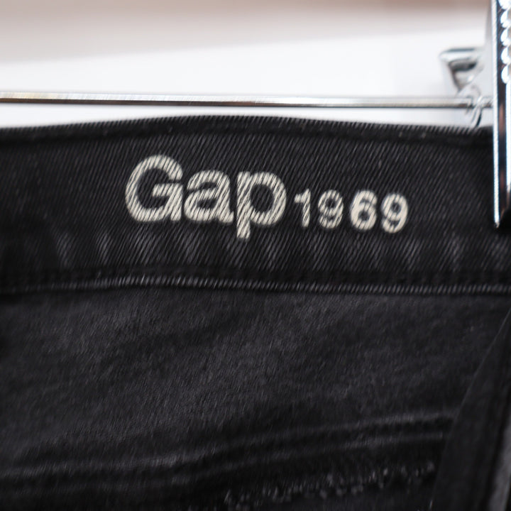Gap 1969 True Skinny Jeans Womens 29L Faded Black Stretch Denim