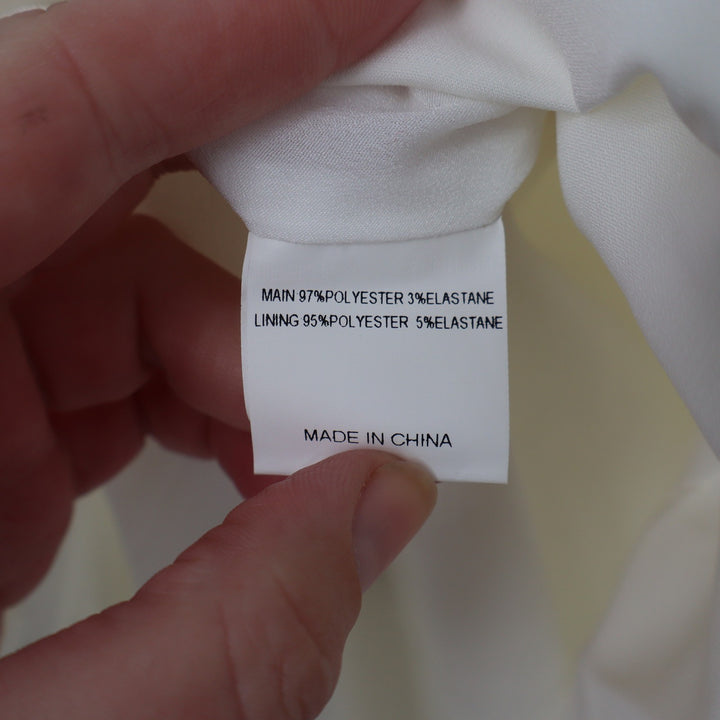 Showpo Shaima White Strapless Pleated Bubble Hem Mini Dress Size 2 NEW
