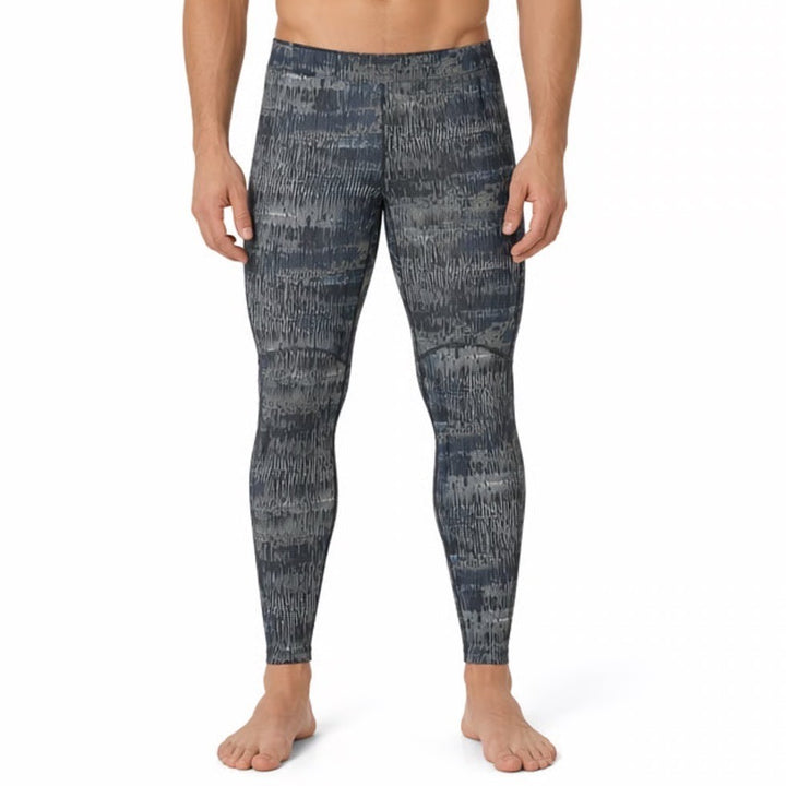 DSG Mens Run Tight XL Digital Stadium Blue Green Athletic Leggings