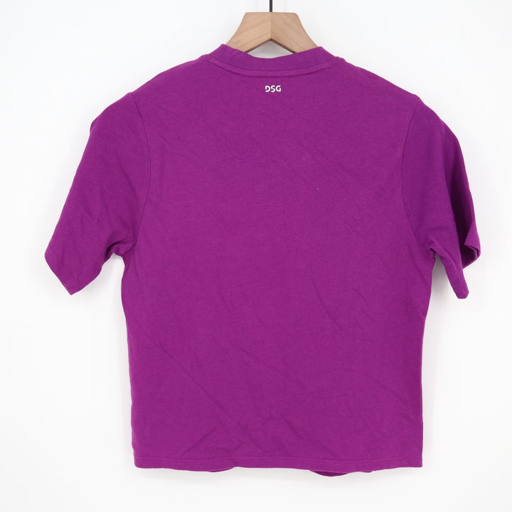 DSG Girls S 8-9 New York Graphic Tee Vibrant Violet Cotton T-Shirt