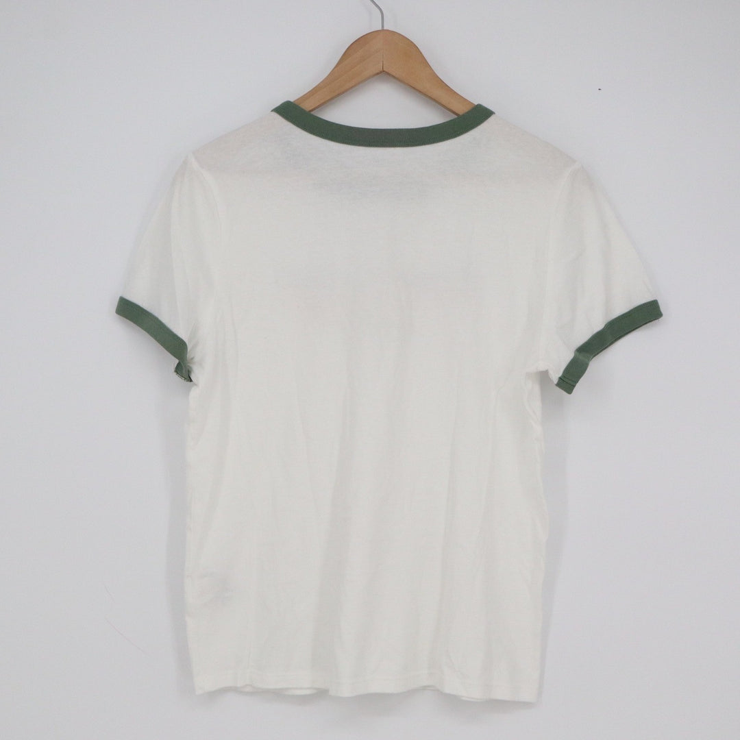 Old Navy Montana Big Sky Country Ringer Tee White Green Graphic Shirt Mens Small