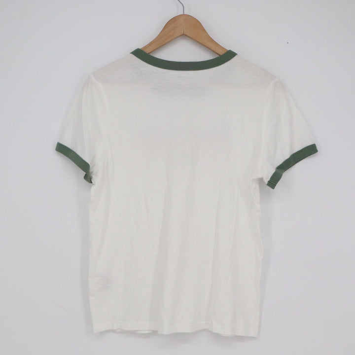 Old Navy Montana Big Sky Country Ringer Tee White Green Graphic Shirt Mens Small