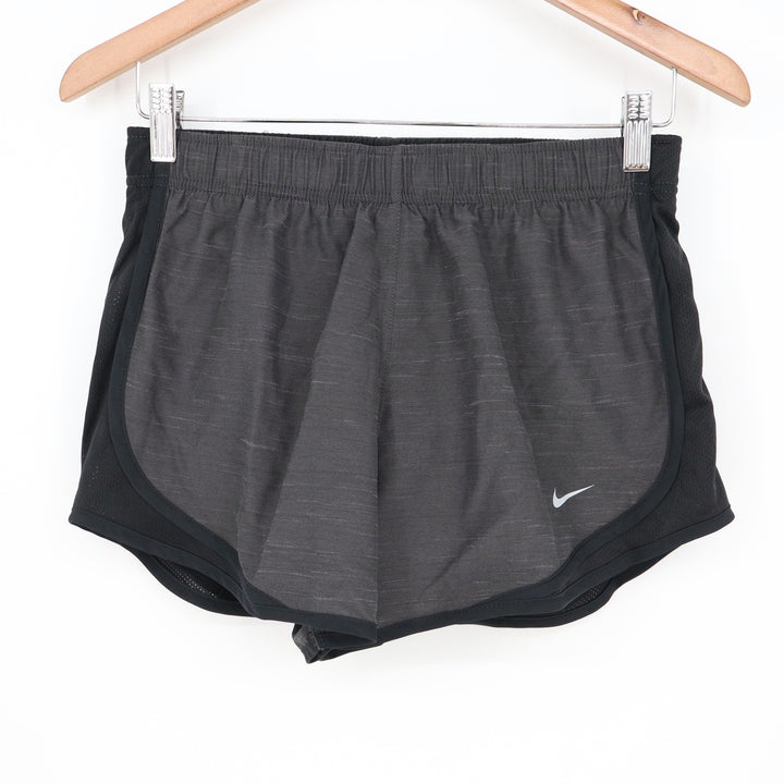 Nike Womens Dri-FIT Running Shorts Gray Black Heather Small