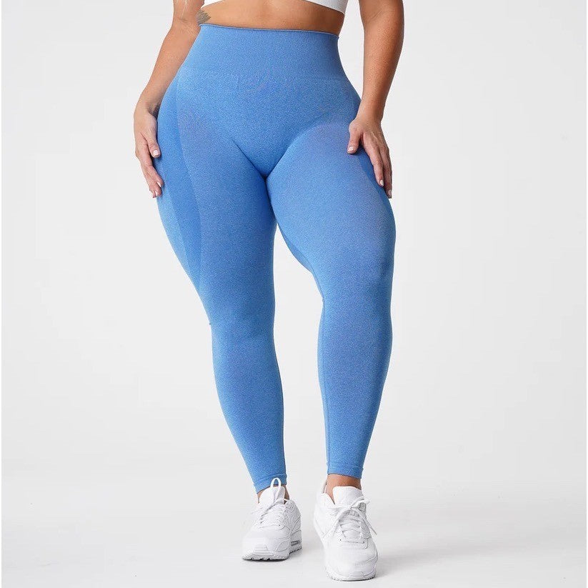 NVGTN Seamless Contour Leggings Womens Small Blue Stretch Skinny Leg High Waist