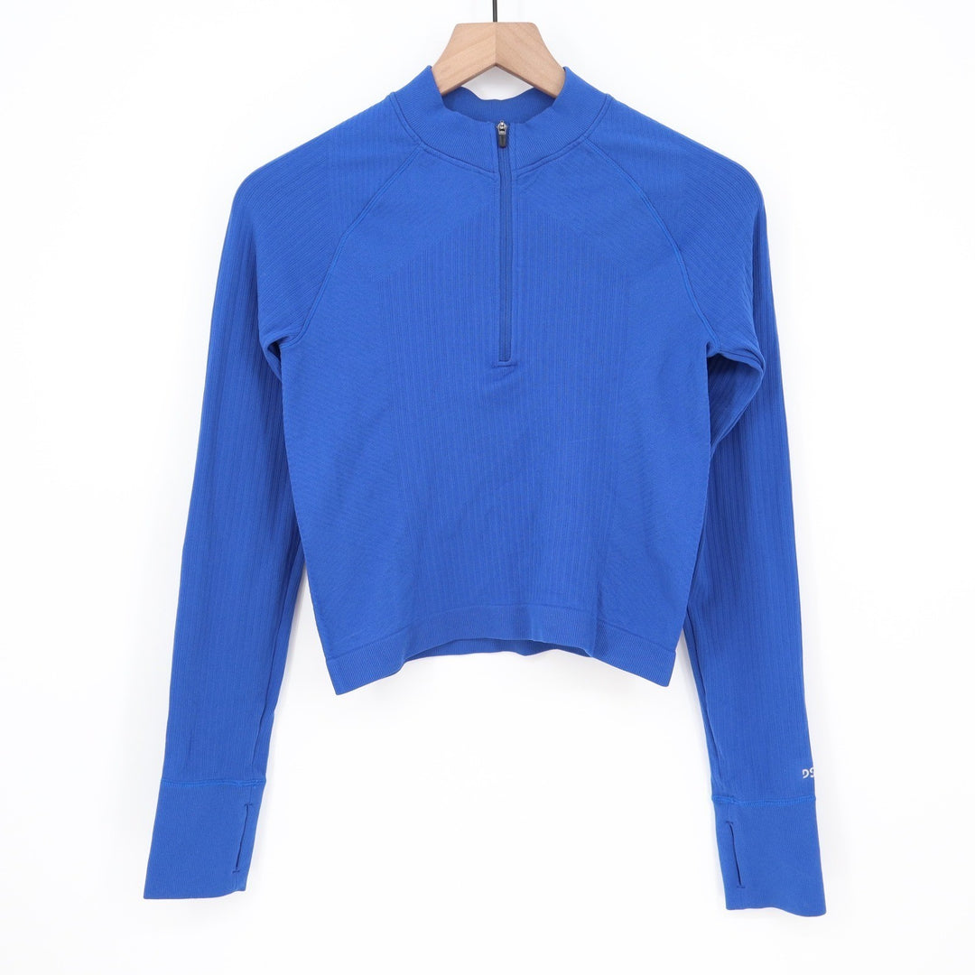 DSG Momentum Seamless 1/4 Zip Womens Small Team Royal Blue Pullover
