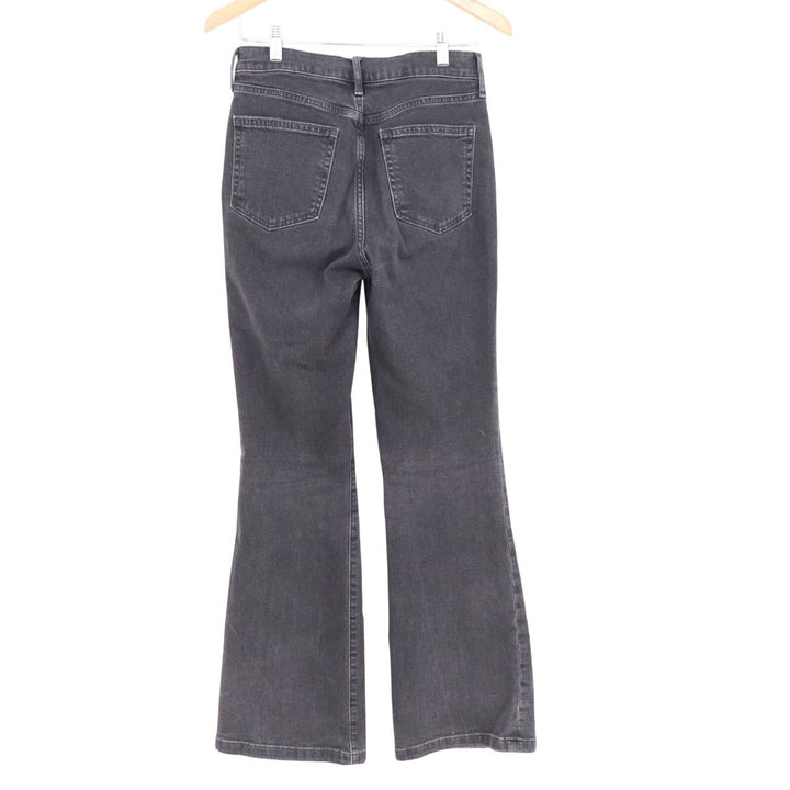 Gap Flare Jeans Womens 28/6 Charcoal Gray Denim Cotton Stretch Pockets High Rise
