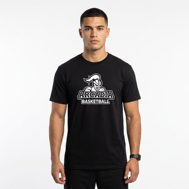 Arcadia University Scarlet Knights T-Shirt Mens XL Black Gildan Dry Blend Cotton
