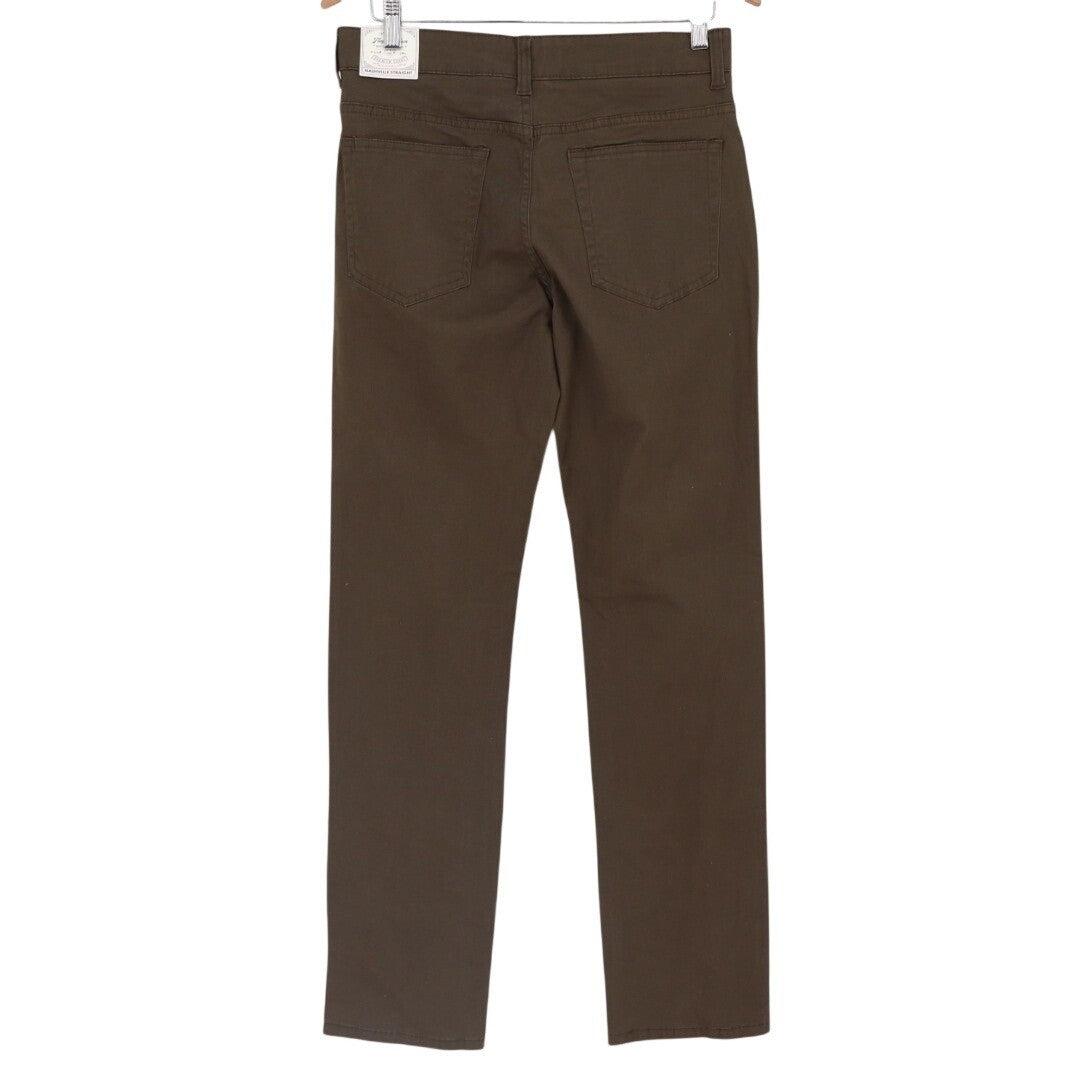Flag & Anthem Dry Goods Supply Men's Brown Cotton Straight Leg Pants 29x34