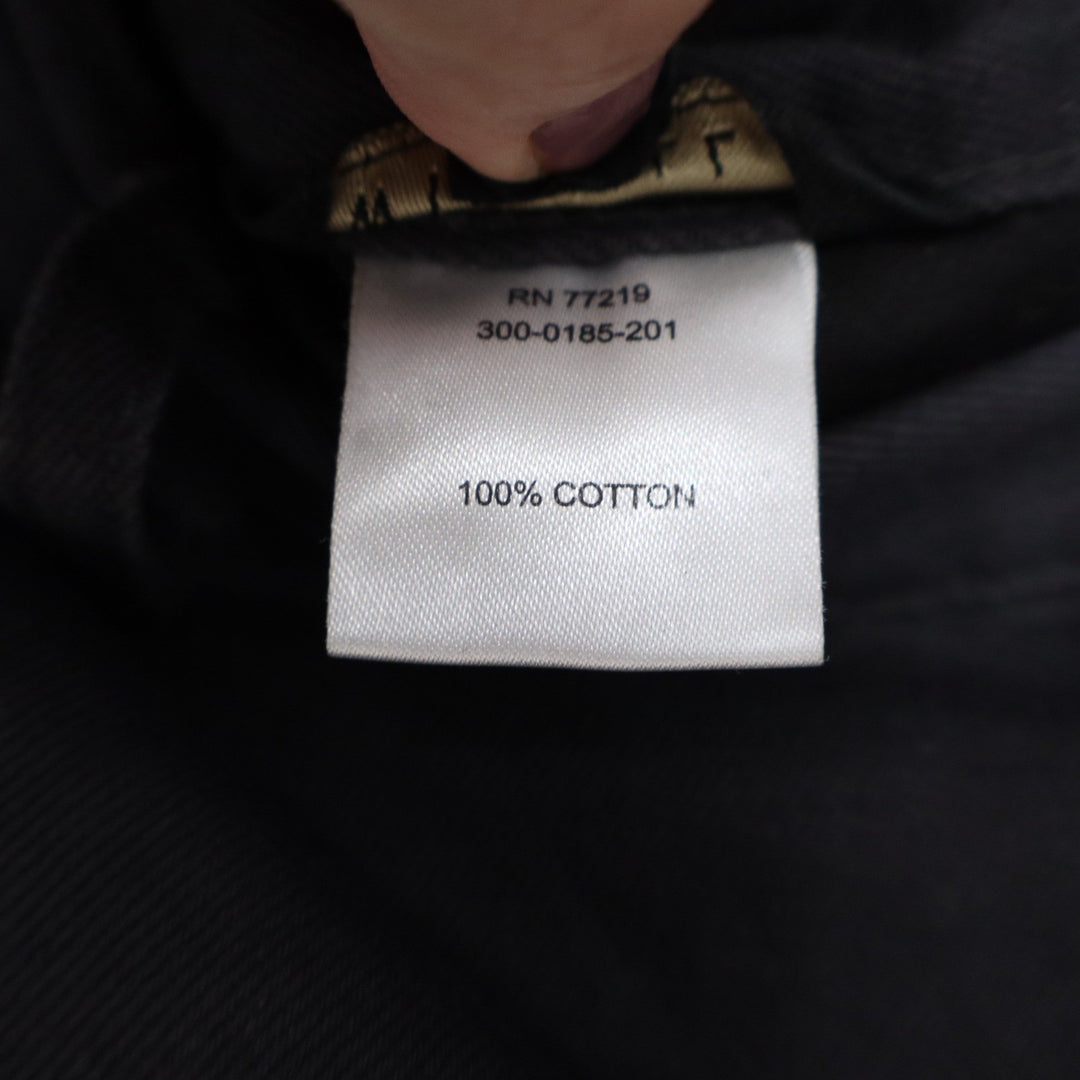 Twinhill Mens Black 100% Cotton Chino Pants Straight Leg 32x28