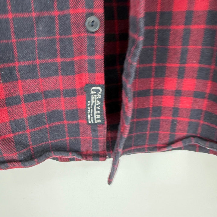Crayers Heritage Flannels Mens Plaid Long Sleeve Button Up Shirt Size L